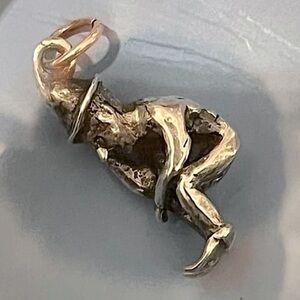 Vintage Sterling Silver Gnome Charm